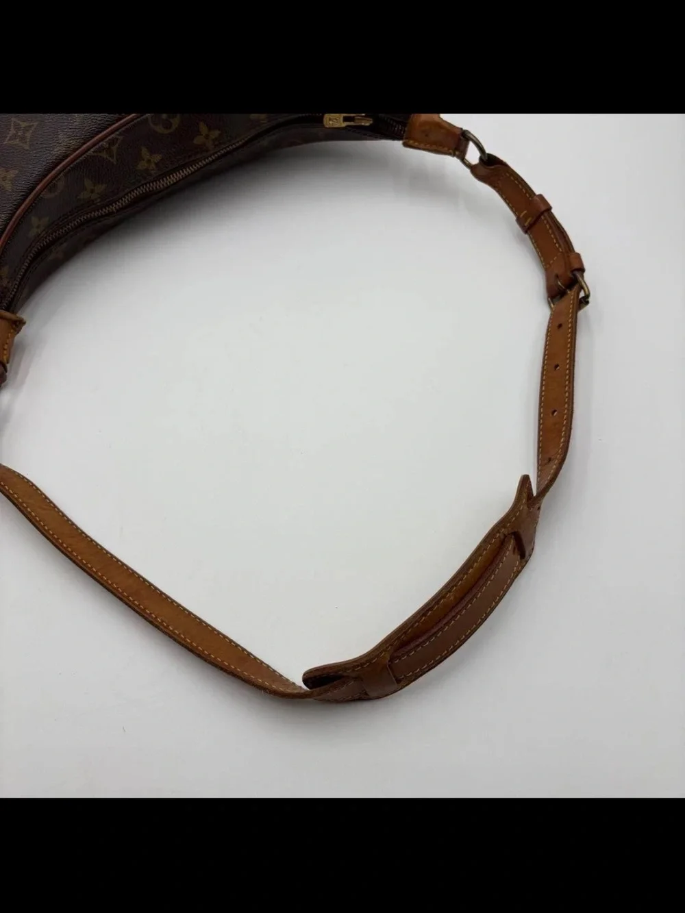 Louis Vuitton Monogram Canvas Shoulder Bag with Vachetta Trim